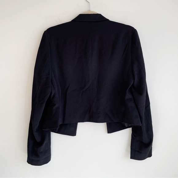 NEW NWT urban outfitters solid black blazer jacket preppy dark academia vamp M - Picture 3 of 7